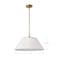 Nuvo Dover 3-Light Large Pendant White with Vintage Brass 60/7415 - alternate 6